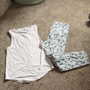 Stylish Blue Patterned Leggings - ZYIA Active